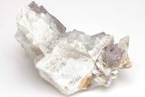 Purple Edge Fluorite Crystal Cluster - Qinglong Mine, China #205490-1